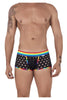 CandyMan 99511X Polka Mesh Trunks Color Black-Rainbow
