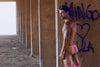 JUSTIN+SIMON XSJ12 Bikini One Color Hot Pink