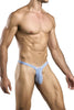 JUSTIN+SIMON XSJBU02 Bulge Thongs Color Lurex Blue
