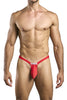JUSTIN+SIMON XSJBU02 Bulge Thongs Color Red