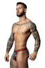 Male Power 349-299 Soo Cumfy Jock Color Navy-Orange
