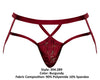 Male Power 394-289 Lucifer Strappy Jock Color Burgundy