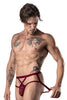 Male Power 394-289 Lucifer Strappy Jock Color Burgundy