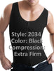 Ann Chery 2034 Latex Men Girdle Body Shaper Color Black Plus