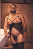 CandyMan 99654X Mesh Two Piece Set Color Black