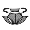 CandyMan 99730 Lace Jockstrap Color Black