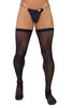 CandyMan 99735 Mesh Thigh Highs Color Black