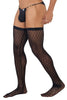 CandyMan 99735 Mesh Thigh Highs Color Black