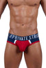 Private Structure BAUT4388 Athlete Mini Briefs Color Red Falcon