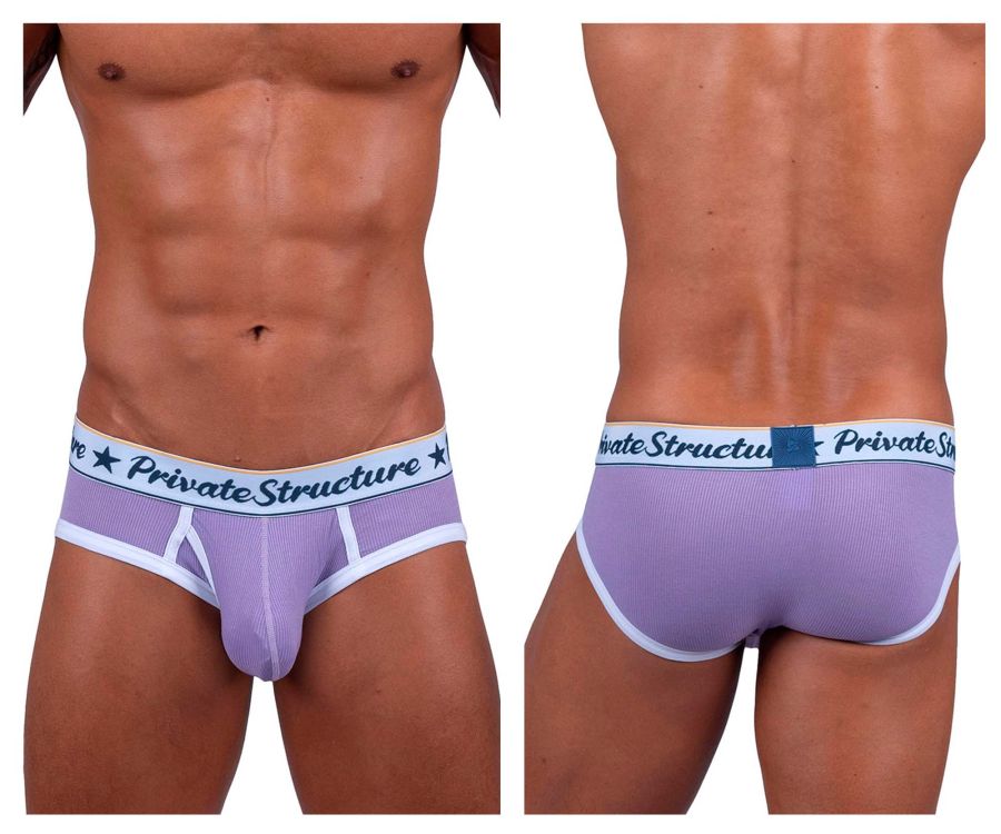 Private Structure SCUS4529 Classic Mid Waist Mini Briefs Color Purple