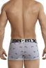 Xtremen 51437C Cycling Print Boxer Briefs Color Light Gray