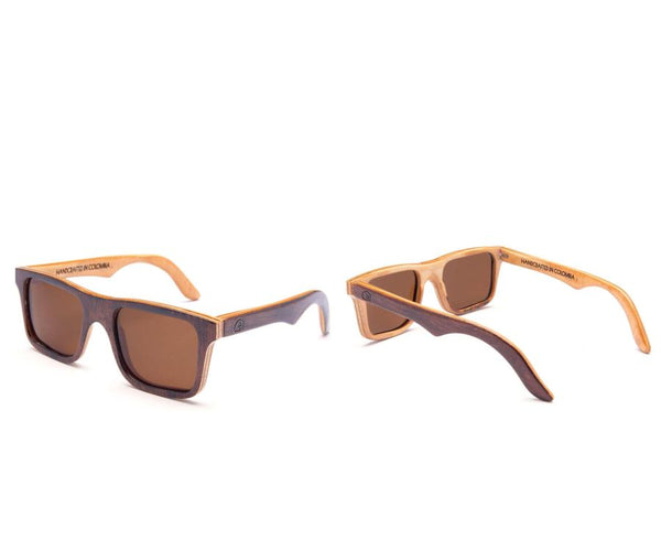 Alice Shoal 1004 Aguadulce Maple Wood Sunglasses Polarized Lenses Color Brown