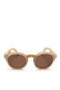 Alice Shoal 1008 Lovers Bridge Maple Wood Sunglasses Polarized Lenses Color Brown