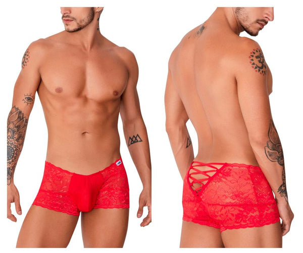 CandyMan 99745 Lace Trunks Color Red