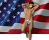 CandyMan 99154 Patriotic Thong Multi-colored