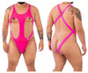 CandyMan 99643X Mesh Bodysuit Color Hot Pink
