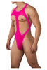 CandyMan 99643 Mesh Bodysuit Color Hot Pink