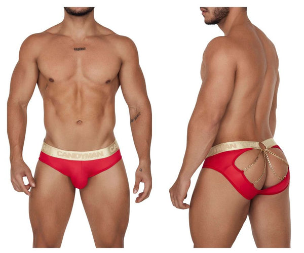 CandyMan 99659 Jock Briefs Color Red