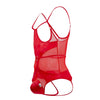 CandyMan 99670 Harness Bodysuit Color Red
