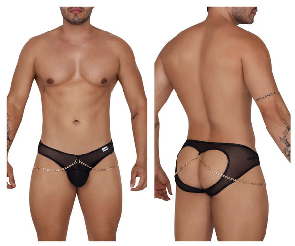 CandyMan 99672 Chain Jock Briefs Color Black