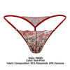 CandyMan 99685 Lace Thongs Color Red-Print