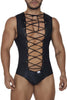 CandyMan 99694 Wrestling Bodysuit Color Black