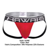 HAWAI 41946 Solid Athletic Jockstrap Color Red