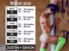 JUSTIN+SIMON XSJBU02 Bulge Thongs Color Metal Green