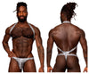 Male Power 404-282 S-naked Shoulder Sling Harness Thong Color Silver-Black