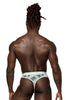Male Power SMS-012 Sheer Prints Thong Color Flamingo