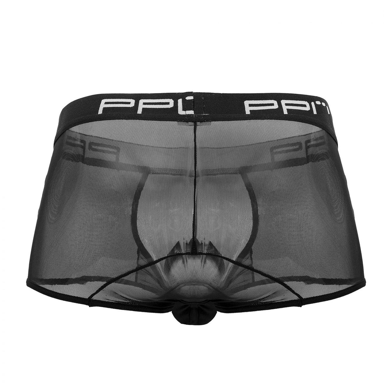 PPU 2108 Floater-Mesh Trunks Color Black - Pikante Underwear