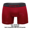 Papi 626185-982 Cool2 2PK Solid Boxer Briefs Color Black-Red