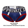 Private Structure BAUX4186 Athlete Mini Briefs Color Navy