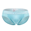 Private Structure PBUT4378 Bamboo Mid Waist Mini Briefs Color Bright Cyan