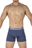 Private Structure PBUT4380 Bamboo Mid Waist Boxer Briefs Color Citadel Blue