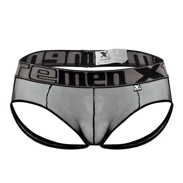 Xtremen 91124 Lace Jockstrap Color Black - Pikante Underwear